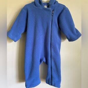 Lands' End Kids Blue Fleece Bunting